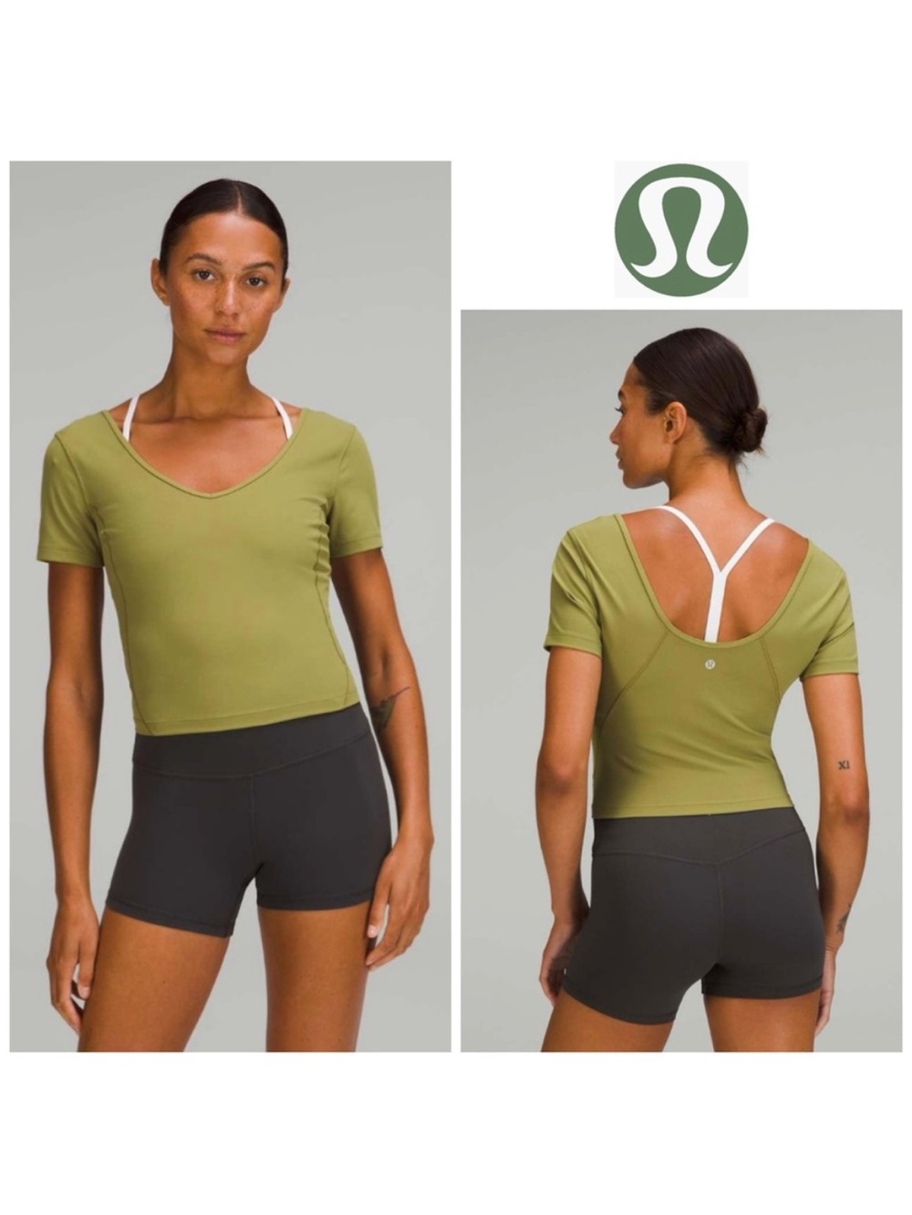 Lululemon Align Short Sleeve Tee T-Shirt in Bronze Green